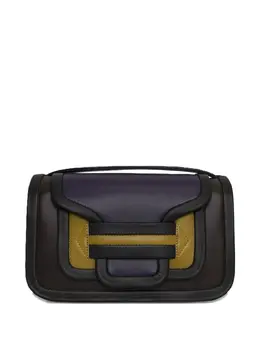 Pierre Hardy Alpha leather-panelled shoulder bag 31982498