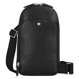 Montblanc Black Sartorial Leather Sling Bag 199368