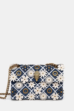 Кожаная сумка Kensington Kurt Geiger London, темно-синий 4696186109 | granatowy
