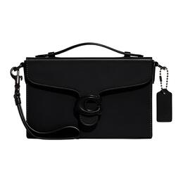 Coach Сумка-клатч из коровьей кожи, небольшого размера, однотонная, черного цвета ch750-v5blk