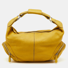 Tod's Yellow Leather Charlotte Hobo 1212474