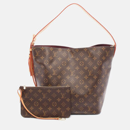 Louis Vuitton All-In Gm Shoulder Bag Canvas Leather Brown 1212386
