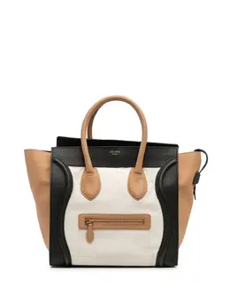 Celine 2011 Mini Tricolor Calfskin Luggage Tote handbag 32056254