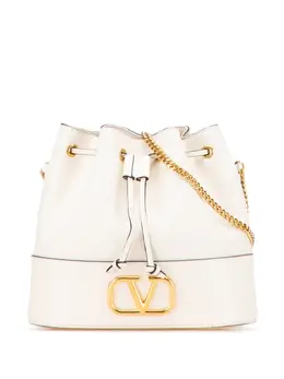 Valentino Garavani 2000-2017 Mini Nappa VLogo Signature Chain bucket bag 32056048