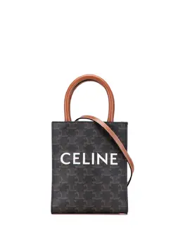 Celine 2021 Mini Triomphe Coated Canvas Vertical Cabas satchel 32066506