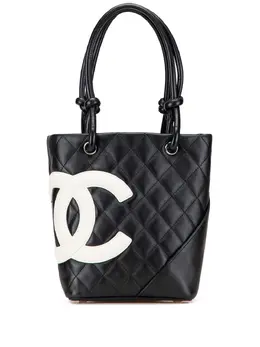 Chanel 2004-2005 Small Quilted Lambskin Cambon Ligne tote bag 32058693