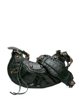 Balenciaga 2010 Croc Embossed Leather Le Cagole XS crossbody bag 32056265
