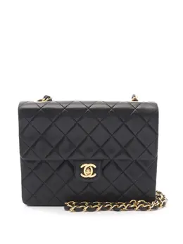 Chanel 2018 Small Square Quilted Lambskin Flap crossbody bag 32055709