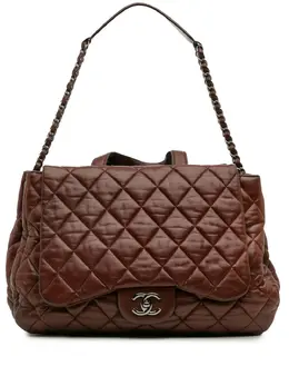 Chanel 2010-2011 Maxi Quilted Lambskin 3 Tote satchel 32059618