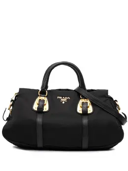 Prada 2013-2025 Soft Calf Trimmed Tessuto satchel 32056226