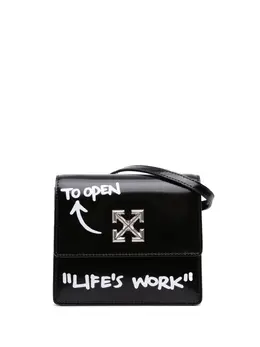 Off-White 2019-2025 Glazed Calfskin Life's Work Jitney 0.7 Bag crossbody bag 31768557