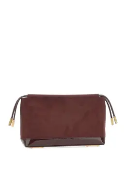 Elisabetta Franchi drawstring patent-trim clutch 32036406