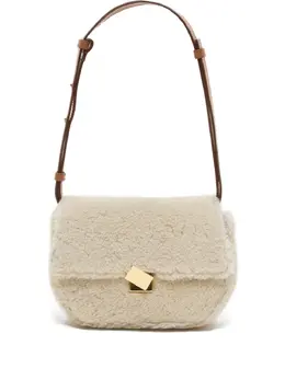 Closed shearling shoulder bag 30299604