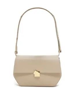 Closed leather shoulder bag 30299516