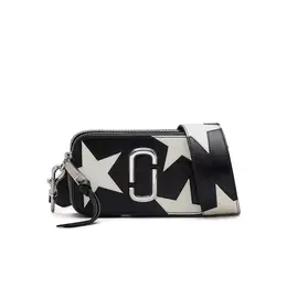 Сумка кросс-боди Marc Jacobs, фактура тиснение, черный/белый 4337320538