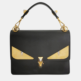 Fendi Black Leather Bugs Kan I Top Handle Bag 1212973