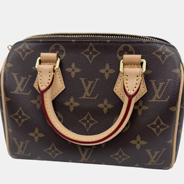 Louis Vuitton Speedy Bandouliere 20 Beige Monogram Canvas Top Handle Bag 1212957