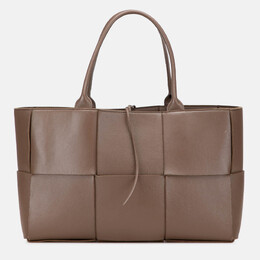 Bottega Veneta Brown Medium Nappa Maxi Intrecciato Arco Tote 1212856