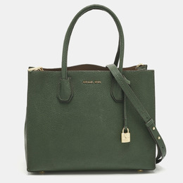 Michael Kors Green Leather Large Mercer Tote 1212731