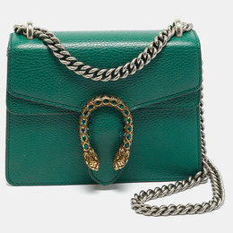 Gucci Green Leather Mini Crystal Dionysus Shoulder Bag 1212203