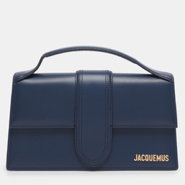 Jacquemus Blue Leather Le Grand Bambino Top Handle Bag 1211987