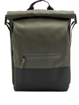 Rains Trail Rolltop colour-block backpack 21442629