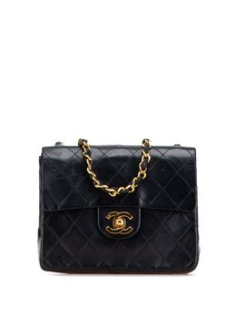 Chanel 1986-1988 Mini Square Classic Lambskin Single Flap crossbody bag 32075127