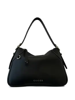 Gucci medium GG Emblem buckle-detail leather shoulder bag 30315155
