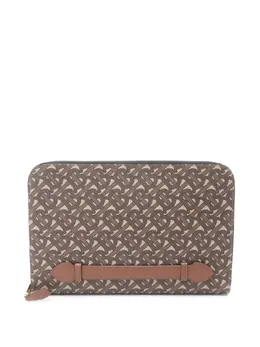 Burberry 2018-2025 TB Monogram Coated Canvas clutch bag 32087607