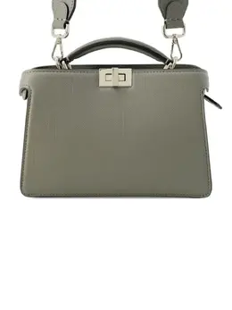 Fendi 2010-2024 Small FF Embossed Leather Peekaboo Iseeu XCross satchel 32087609