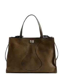 Zadig & Voltaire curved-detail suede tote bag 31579718