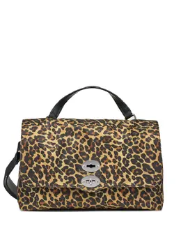 Zanellato animal-print leather postman bag 32048380