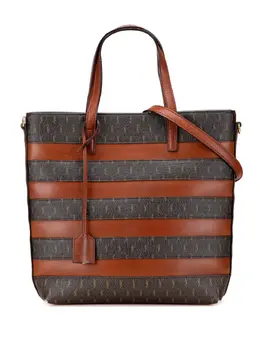 Saint Laurent 2021 Le Monogramme Coated Canvas and Leather Shopper Tote satchel 32065844