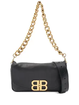Balenciaga 2000-2025 Small Leather BB Soft Flap satchel 32086663