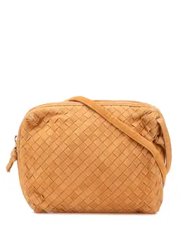 Bottega Veneta 2000-2007 Mini Suede Intrecciato Nodini crossbody bag 32072746