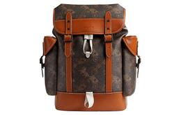 Рюкзак из холста с кожаной спинкой Tubas Men's Brown & Black Coach cm386-w8f