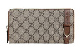 Холщовая сумка с кожаным кошельком унисекс Ebony/Brown Gucci 309758-khn6g-8871