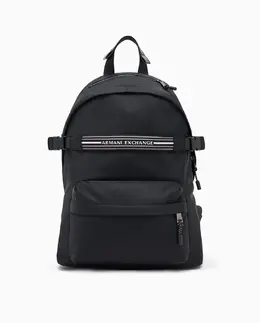 Мужской рюкзак из нейлона с несколькими отделениями Armani Exchange, черный a56032318 | negro