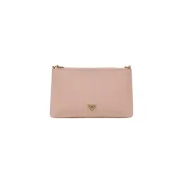 Pinko Pink Leather Clutch Bag pi-16048100259