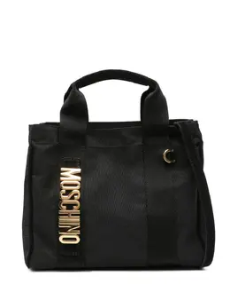 Moschino logo-plaque tote bag 30945250