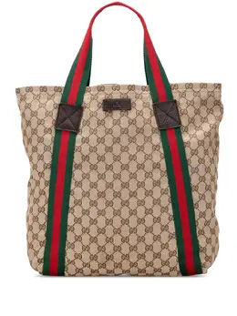 Gucci 2000-2015 GG Canvas Web tote bag 32089895