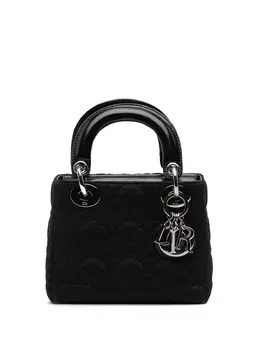 Christian Dior 2003 Mini Knit Cannage Lady Dior satchel 32093779