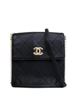 Chanel 2021 Small Quilted Calfskin About Pearls Hobo crossbody bag 32090139