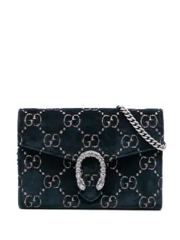 Gucci 2016-2025 GG Velvet Dionysus Wallet on Chain crossbody bag 32093888