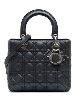 Christian Dior 2015 Medium Iridescent Lambskin Cannage Lady Dior satchel 32094807