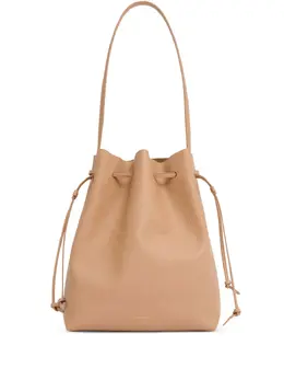 Mansur Gavriel Cabas leather drawstring bucket bag 31596654