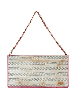 Chanel 2000-2002 logo-debossed shoulder bag 32051440
