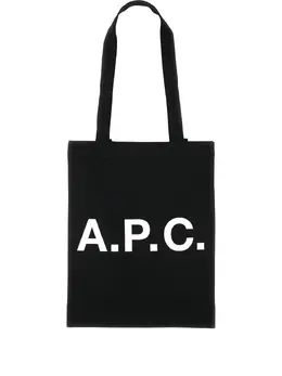 A.P.C. Lou logo-print canvas tote bag 30953318