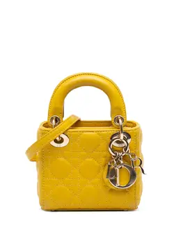 Christian Dior 2021 Micro Lambskin Cannage Lady Dior satchel 32123642