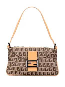 Fendi 20th Century Zucchino Canvas Double Flap shoulder bag 32090252